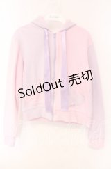 MILK / ハートポケットパーカー  ピンク×ラベンダー O-25-12-08-077-ML-TO-IG-OS
