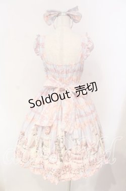 画像7: BABY,THE STARS SHINE BRIGHT / もしもしうさぎちゃんの夢見る小部屋柄ジャンパースカート  ラベンダー×サックス×ピンク O-25-12-08-006-BA-OP-IG-OS