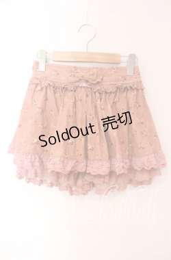 画像1: LIZ LISA / コーデュロイ風スカパン  ピンク O-25-12-08-080-LO-PA-IG-OS