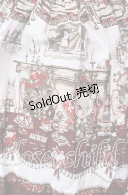 画像5: ALICE and the PIRATES / Kitten's Wonder Night Tea Party柄ジャンパースカートI型  えんじ O-25-12-08-007-PA-JA-IG-OS