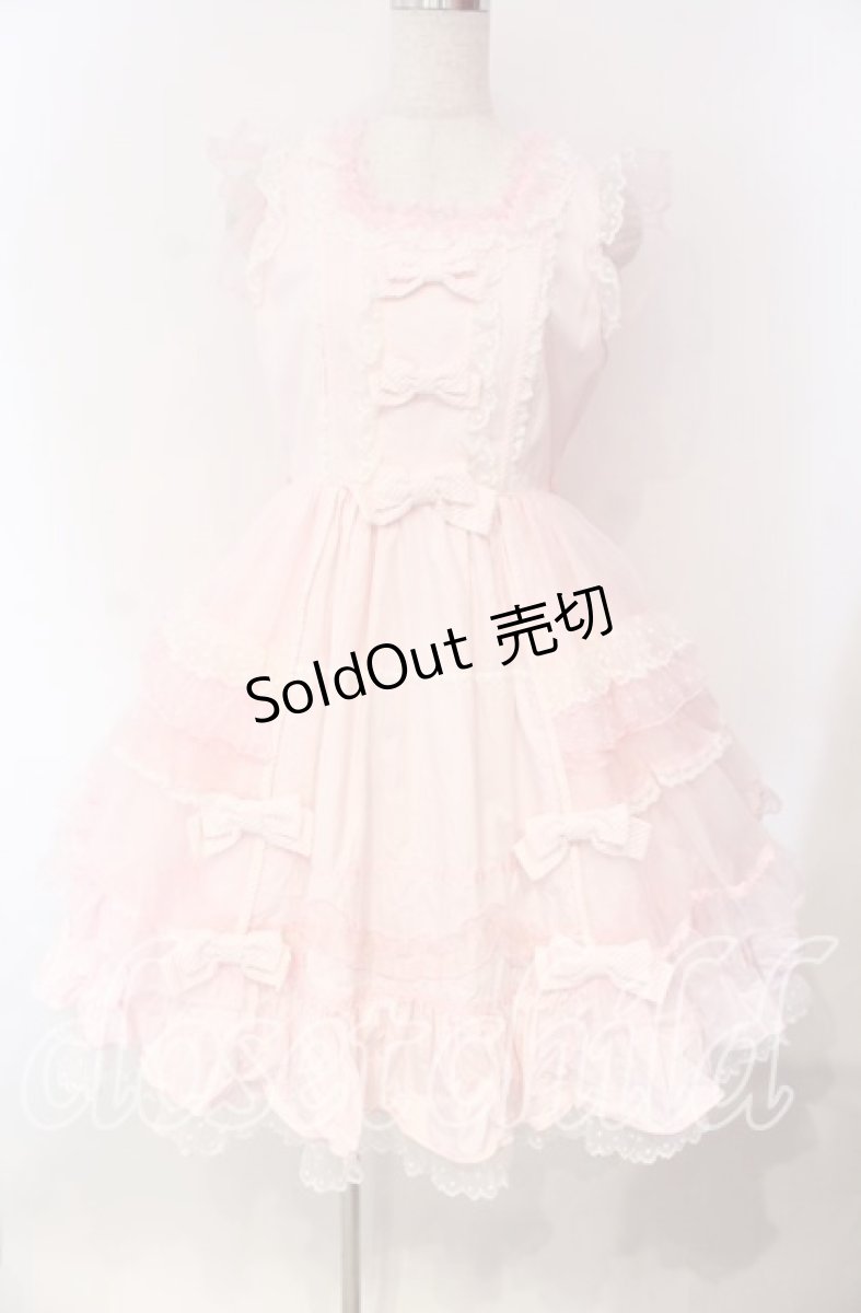 画像1: Angelic Pretty / Candyストライプリボンワンピース  ピンク O-25-12-08-009-AP-OP-IG-OS (1)