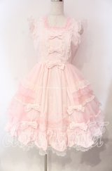 Angelic Pretty / Candyストライプリボンワンピース  ピンク O-25-12-08-009-AP-OP-IG-OS