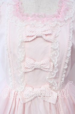 画像2: Angelic Pretty / Candyストライプリボンワンピース  ピンク O-25-12-08-009-AP-OP-IG-OS