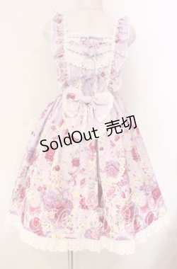 画像1: BABY,THE STARS SHINE BRIGHT / スローモーションブーケ〜あの日の私の想い〜柄ジャンパースカートII  ラベンダー O-25-12-08-013-BA-OP-OW-OS