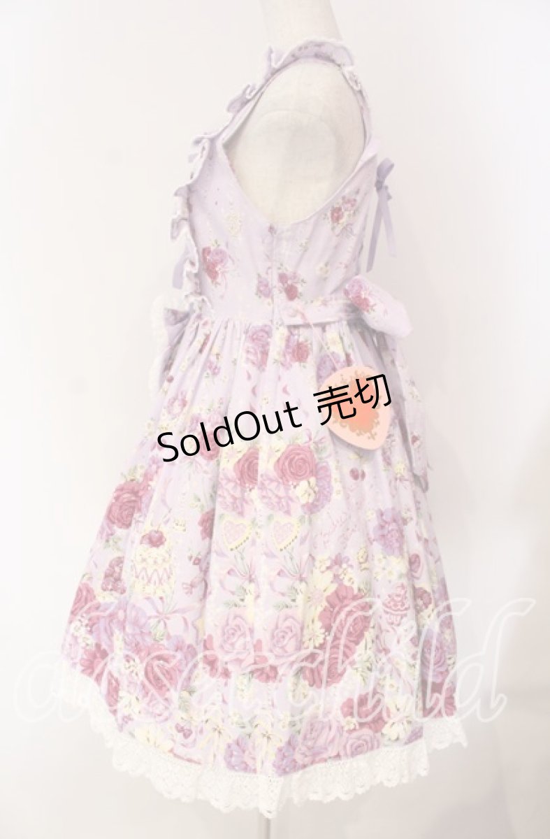 画像5: BABY,THE STARS SHINE BRIGHT / スローモーションブーケ〜あの日の私の想い〜柄ジャンパースカートII  ラベンダー O-25-12-08-013-BA-OP-OW-OS (5)