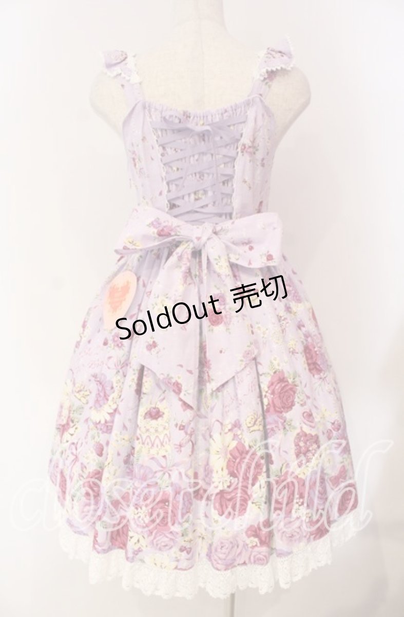 画像6: BABY,THE STARS SHINE BRIGHT / スローモーションブーケ〜あの日の私の想い〜柄ジャンパースカートII  ラベンダー O-25-12-08-013-BA-OP-OW-OS (6)