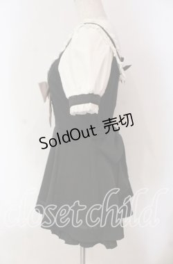 画像3: LIZ LISA / 半袖セーラーカラーセットアップ  クロ×シロ O-25-12-08-002-LO-OP-IG-OS