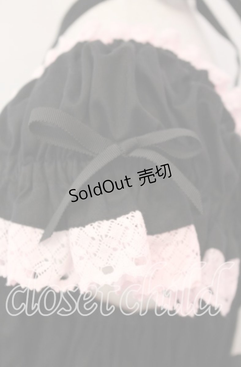 画像5: BABY,THE STARS SHINE BRIGHT / リボンミルキーシュガージャンパースカート  クロ×ピンク O-25-12-08-014-BA-OP-OW-OS (5)