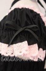 画像5: BABY,THE STARS SHINE BRIGHT / リボンミルキーシュガージャンパースカート  クロ×ピンク O-25-12-08-014-BA-OP-OW-OS (5)