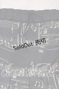 画像2: Leur Getter / Vintage Musical Noteキャミワンピース  クロ O-25-12-08-015-LU-OP-IG-OS