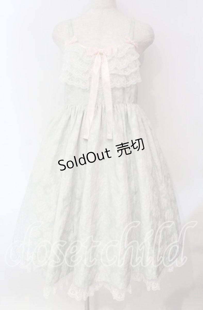 画像1: Angelic Pretty / Silky Fleurジャンパースカート  ミント O-25-12-08-016-AP-OP-IG-OS (1)