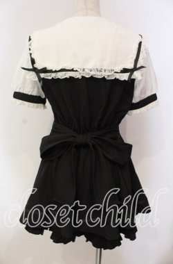 画像4: LIZ LISA / 半袖セーラーカラーセットアップ  クロ×シロ O-25-12-08-002-LO-OP-IG-OS