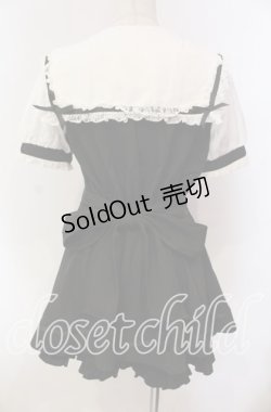 画像4: LIZ LISA / 半袖セーラーカラーセットアップ  クロ×シロ O-25-12-08-002-LO-OP-IG-OS