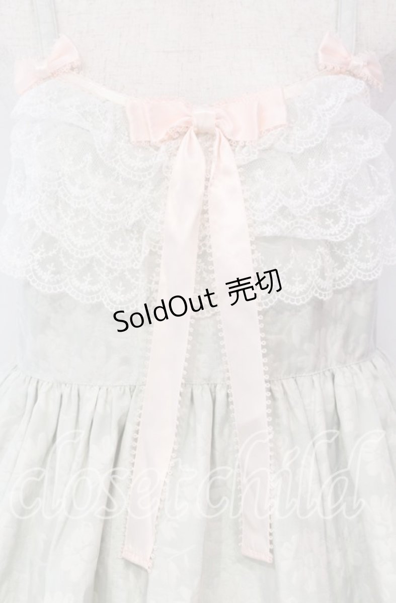 画像2: Angelic Pretty / Silky Fleurジャンパースカート  ミント O-25-12-08-016-AP-OP-IG-OS (2)