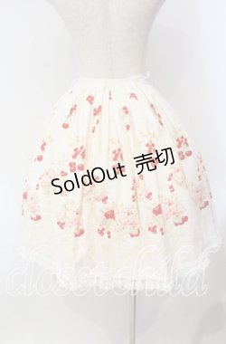 画像4: BABY,THE STARS SHINE BRIGHT / チェリーブーケ柄スカート  アイボリー×ピンク O-25-12-08-018-BA-SK-OW-OS