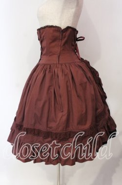 画像4: ALICE and the PIRATES / ロザリーコルセットプリンセススカート  えんじ×クロ O-25-12-08-019-PA-SK-IG-OS