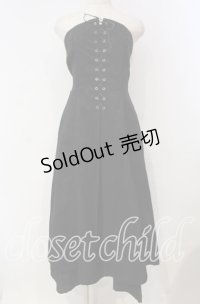 MIHO MATSUDA / パイソン柄ベアワンピース  ブラック O-25-12-08-020-GO-OP-IG-OS