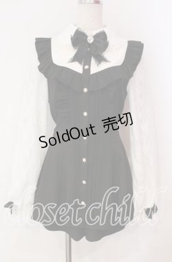 画像1: Secret Honey / 袖レースヨーク切り替えセットアップ  クロ O-25-12-09-001-CA-OP-OW-OS