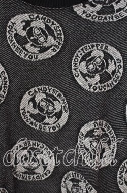 画像2: Candy Stripper / YOU CAN BE YOU PEPE SWEAT ONE-PIECE  ブラック O-25-12-09-029-PU-OP-OW-OS