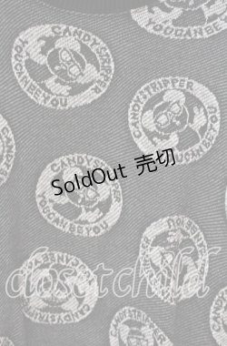 画像2: Candy Stripper / YOU CAN BE YOU PEPE SWEAT ONE-PIECE  ブラック O-25-12-09-029-PU-OP-OW-OS