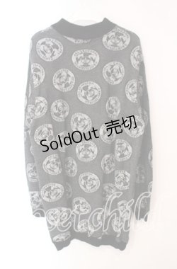 画像3: Candy Stripper / YOU CAN BE YOU PEPE SWEAT ONE-PIECE  ブラック O-25-12-09-029-PU-OP-OW-OS