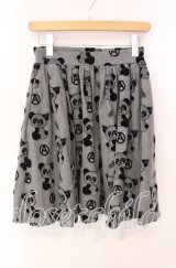 Candy Stripper / アナーキーパンダptスカート  ブラック O-25-12-09-030-PU-SK-OW-OS