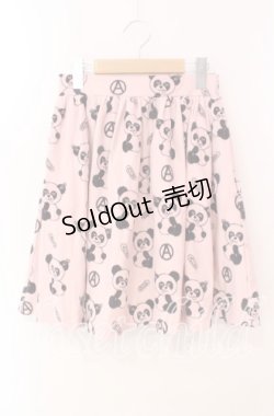 画像1: Candy Stripper / アナーキーパンダptスカート  ピンク O-25-12-09-031-PU-SK-OW-ZT1217U