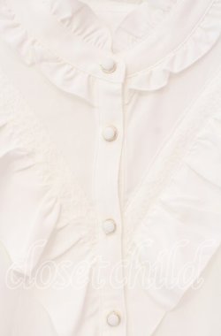 画像2: axes femme / 姫袖風フレア袖ブラウス F シロ O-25-12-09-033-AX-BL-OW-OS