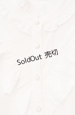 画像2: axes femme / 姫袖風フレア袖ブラウス F シロ O-25-12-09-033-AX-BL-OW-OS