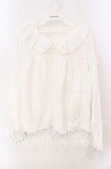 PINK HOUSE / リボンタイ付きローンブラウス  シロ O-25-12-09-036-LO-BL-OW-OS