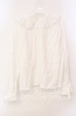 画像4: PINK HOUSE / リボンタイ付きローンブラウス  シロ O-25-12-09-036-LO-BL-OW-OS