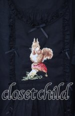 画像2: PINK HOUSE / ウィンターフォレストトリート刺繍タブリエ  クロ O-25-12-09-037-LO-OP-OW-ZT584 (2)