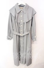 画像1: an another angelus / ヨークケープトレンチコート F クロ×シロ O-25-12-09-038-CA-CO-OW-ZTC009 (1)