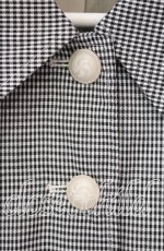 画像2: an another angelus / ヨークケープトレンチコート F クロ×シロ O-25-12-09-038-CA-CO-OW-ZTC009 (2)