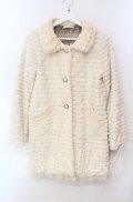 axes femme / 裾レースエコファーコート M キナリ O-25-12-09-040-AX-CO-OW-OS