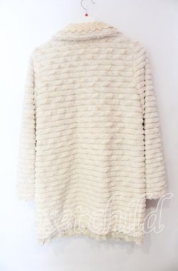 画像3: axes femme / 裾レースエコファーコート M キナリ O-25-12-09-040-AX-CO-OW-OS