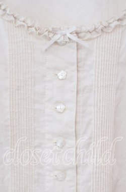 画像2: PINK HOUSE / ローンノーカラーブラウス  アイボリー O-25-12-09-041-LO-BL-OW-OS