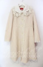 画像1: PINK HOUSE / ケミカルレース使いニードルパンチコート  アイボリー O-25-12-09-042-LO-CO-OW-ZTC028 (1)