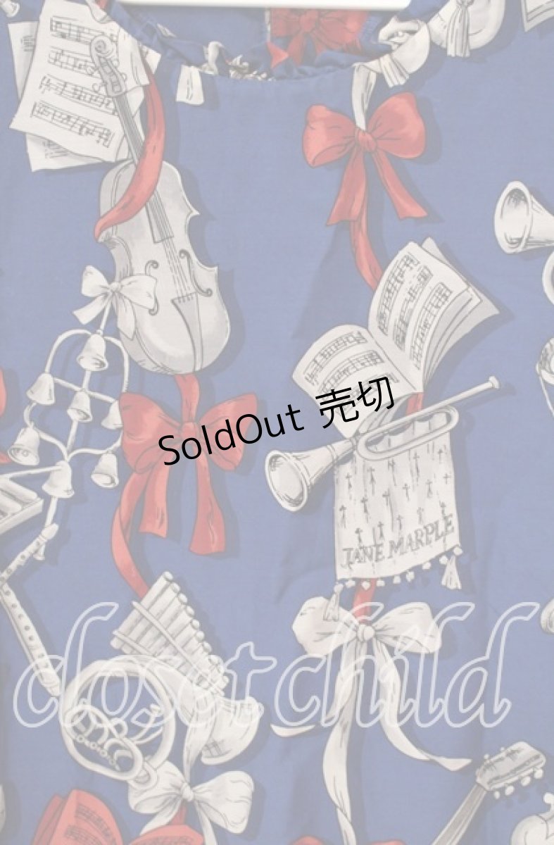 画像2: Jane Marple / Pieces of music Dayドレス Ｍ ネイビー O-25-12-09-043-JM-OP-IG-OS (2)