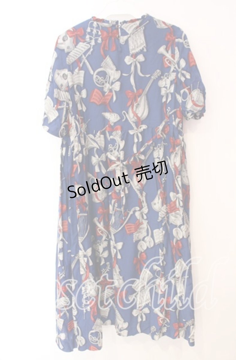 画像3: Jane Marple / Pieces of music Dayドレス Ｍ ネイビー O-25-12-09-043-JM-OP-IG-OS (3)