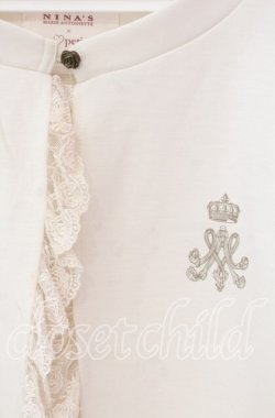 画像2: m petit by misako / MSKバラBフリルボレロ 4L アイボリー O-25-12-09-007-LO-TO-OW-OS