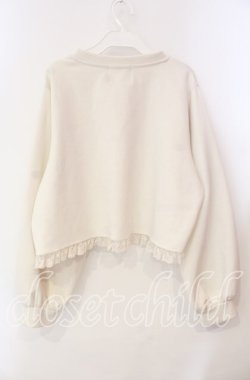 画像3: m petit by misako / MSKバラBフリルボレロ 4L アイボリー O-25-12-09-007-LO-TO-OW-OS