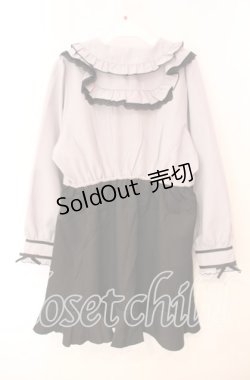 画像3: DearMyLovewhip / ヨークフリルハートビジューリボンフレアワンピース 4L グレー O-25-12-09-008-LO-OP-OW-OS