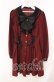 画像1: Secret Honey / ウエストレースアップラッフルワンピース  ワイン O-25-12-09-009-CA-OP-OW-OS (1)
