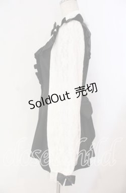 画像3: Secret Honey / 袖レースヨーク切り替えセットアップ  クロ O-25-12-09-001-CA-OP-OW-OS