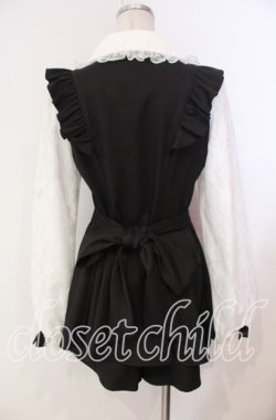 画像4: Secret Honey / 袖レースヨーク切り替えセットアップ  クロ O-25-12-09-001-CA-OP-OW-OS