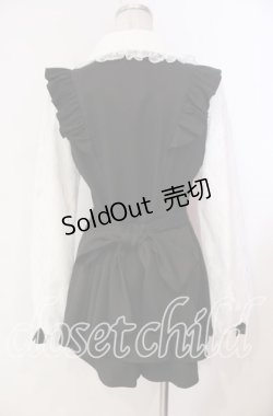 画像4: Secret Honey / 袖レースヨーク切り替えセットアップ  クロ O-25-12-09-001-CA-OP-OW-OS