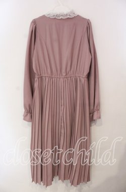 画像3: m petit by misako / AM*レースエリプリーツワンピース M ピンク O-25-12-09-015-LO-OP-OW-OS