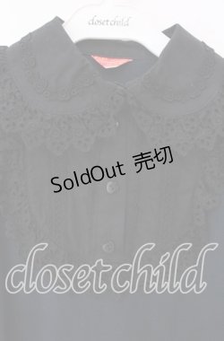 画像2: BABY,THE STARS SHINE BRIGHT / 丸衿ヨークカットソー  クロ（本体は真っ黒ではない） O-25-12-09-016-BA-TO-OW-OS