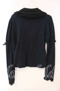 画像4: BABY,THE STARS SHINE BRIGHT / 丸衿ヨークカットソー  クロ（本体は真っ黒ではない） O-25-12-09-016-BA-TO-OW-OS